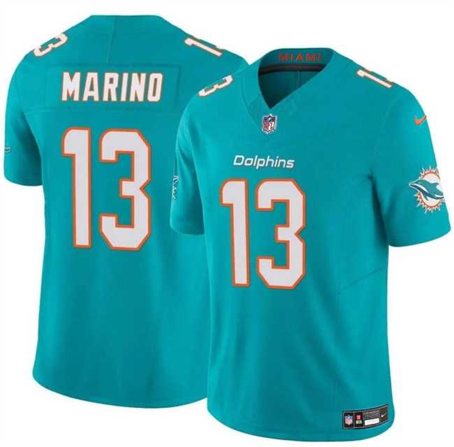 Men & Women & Youth Miami Dolphins #13 Dan Marino Aqua 2023 F.U.S.E Vapor Limited Football Stitched Jersey